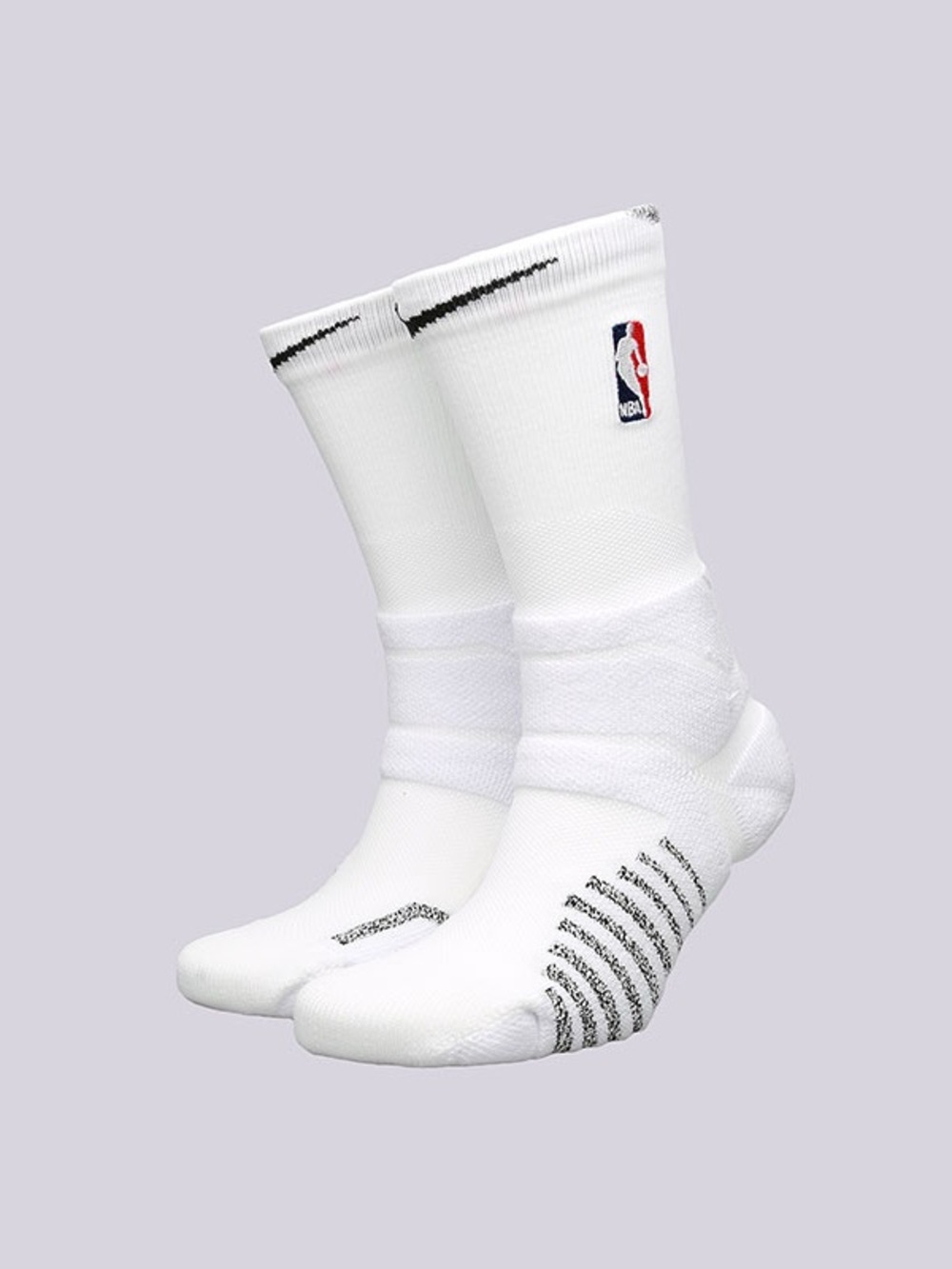 NBA Performance Crew Socks Nike Grip Power Official on Court size Men 6-8  White